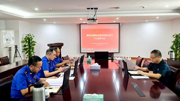 区城管执法局党组召开理论学习中心组学习会